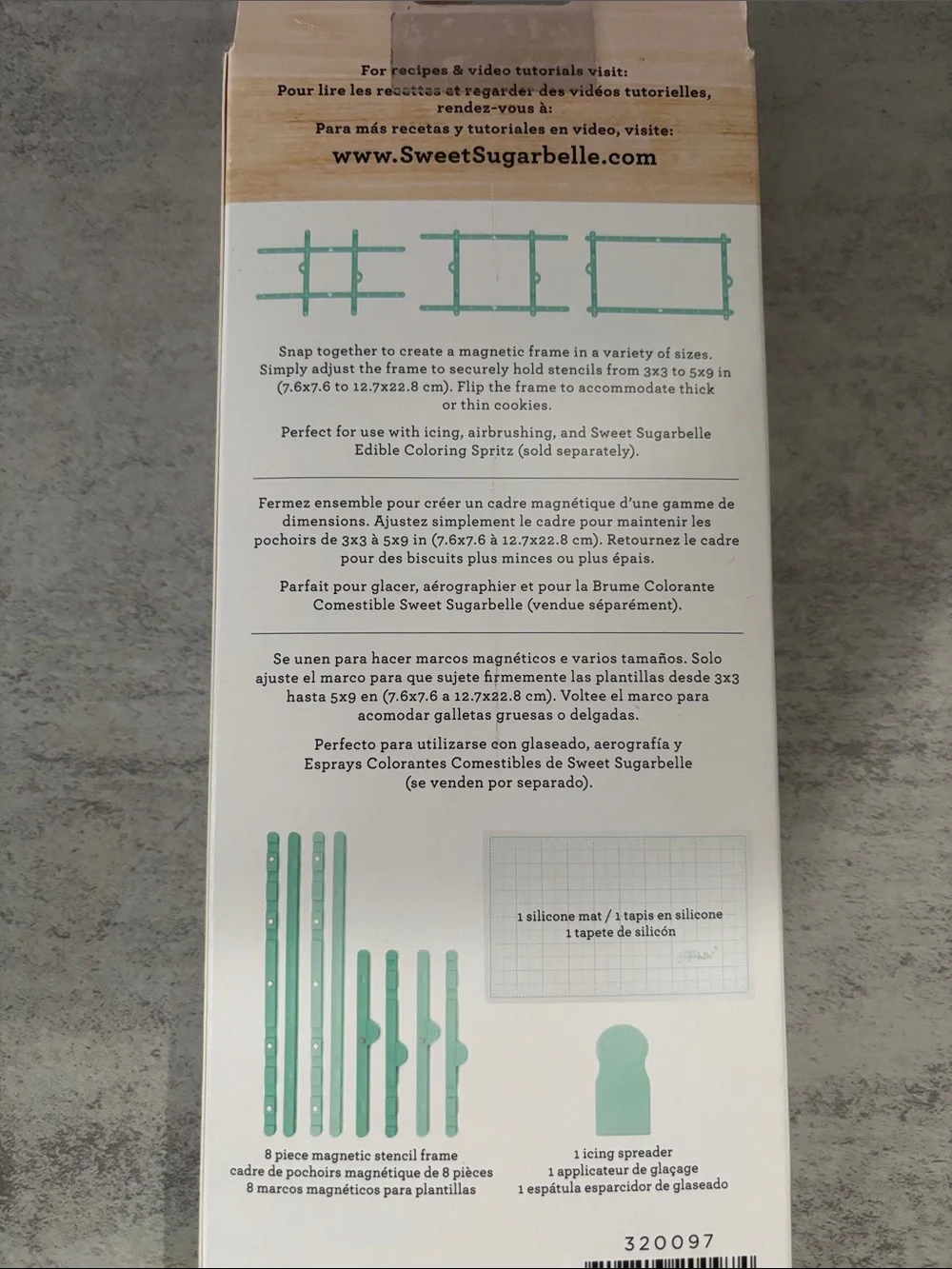 Mint Green Cookie Stencil Snap Set